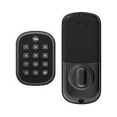 Yale Pro SL Key-Free Keypad Deadbolt with Z-Wave Plus, Black Suede